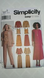 5463 EZ ELASTIC WST BOTTOMS,TOP SLVS OR NOT,JACKET PATTERN 10-18